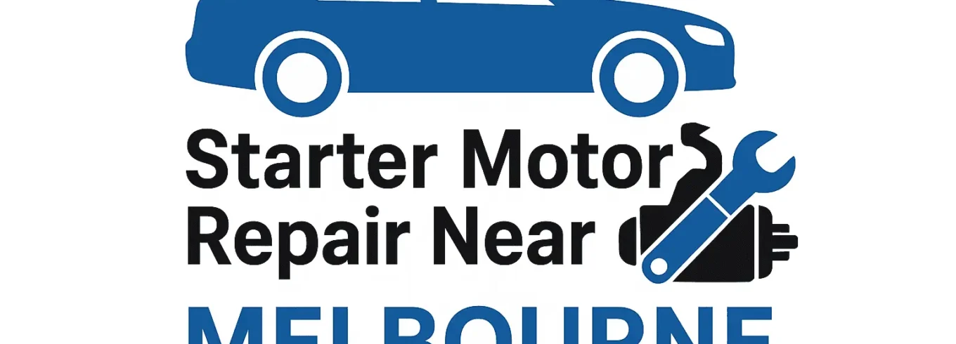 A mobile mechanic repairing a car starter motor in a Melbourne driveway.