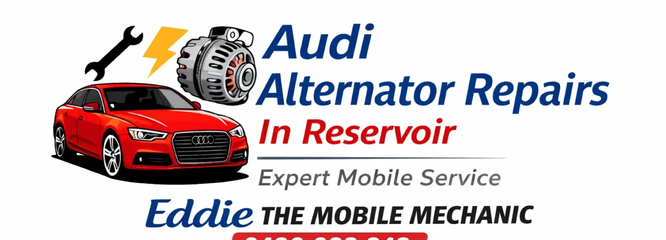 Audi alternator repairs in Reservoir by Eddie the Mobile Mechanic with fast on-site charging system service