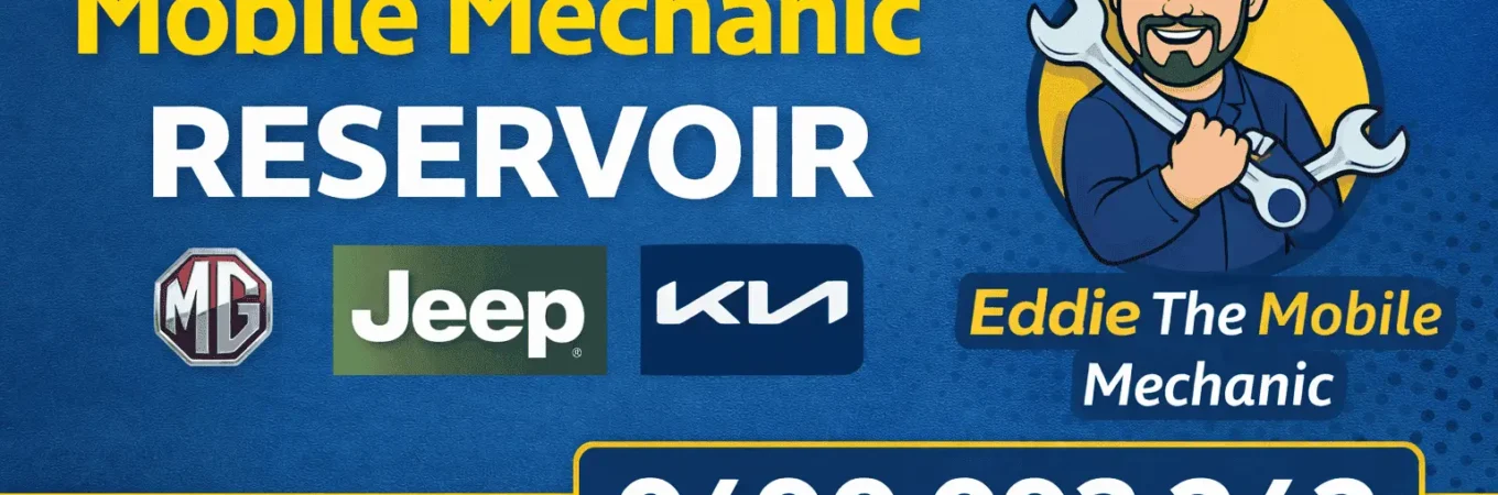 MG, Jeep & Kia Mobile Mechanic in Reservoir – Eddie the Mobile Mechanic with phone number 0490 093 242 for expert on-site car service.