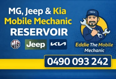 MG, Jeep & Kia Mobile Mechanic in Reservoir – Eddie the Mobile Mechanic with phone number 0490 093 242 for expert on-site car service.
