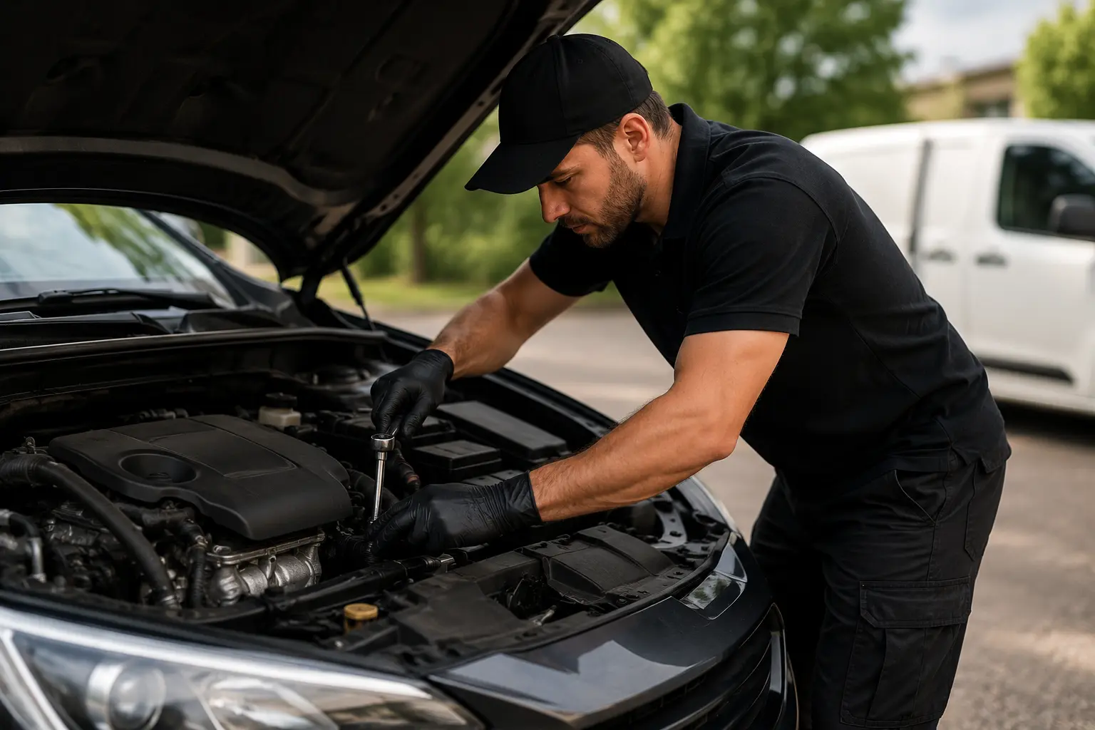 Modern mobile mechanic repairs